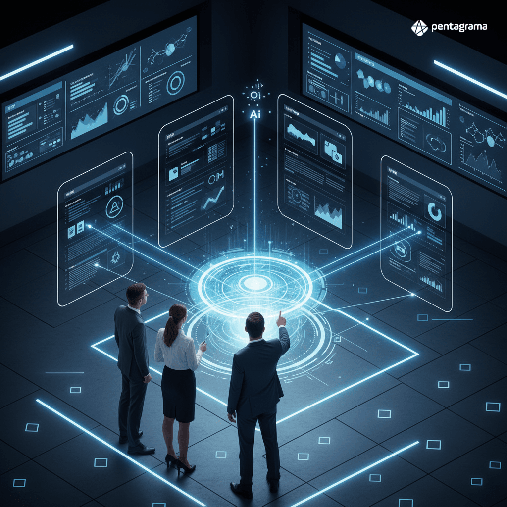 Arquitetura simplificada de integrador inteligente com IA