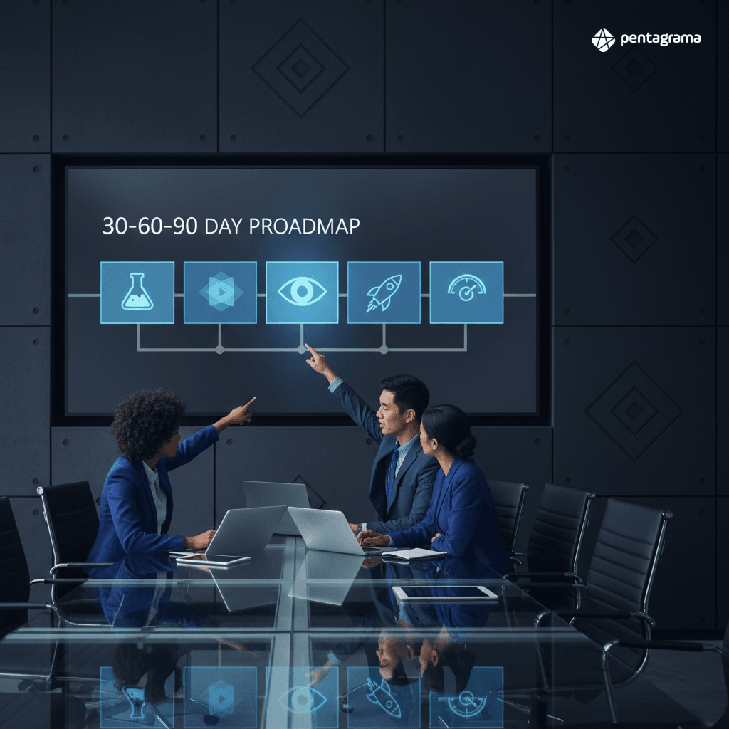 Roadmap 30-60-90 dias para automação de decisões no e-commerce B2B