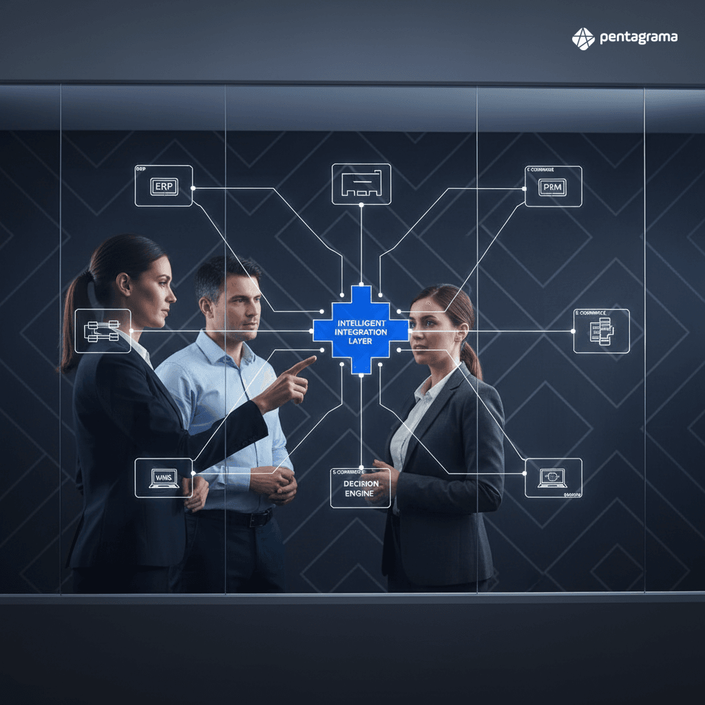 Comparativo de esforço de integração: abordagem tradicional vs integrador inteligente com IA