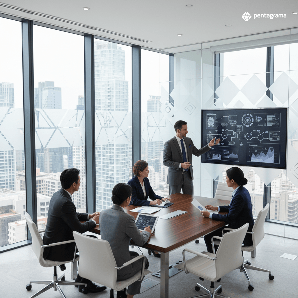 Equipe analisando eficiência operacional