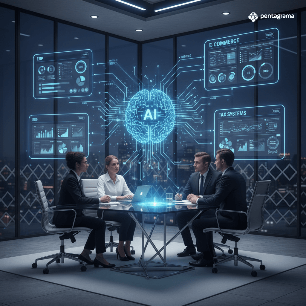 Dashboard de automação de processos com IA