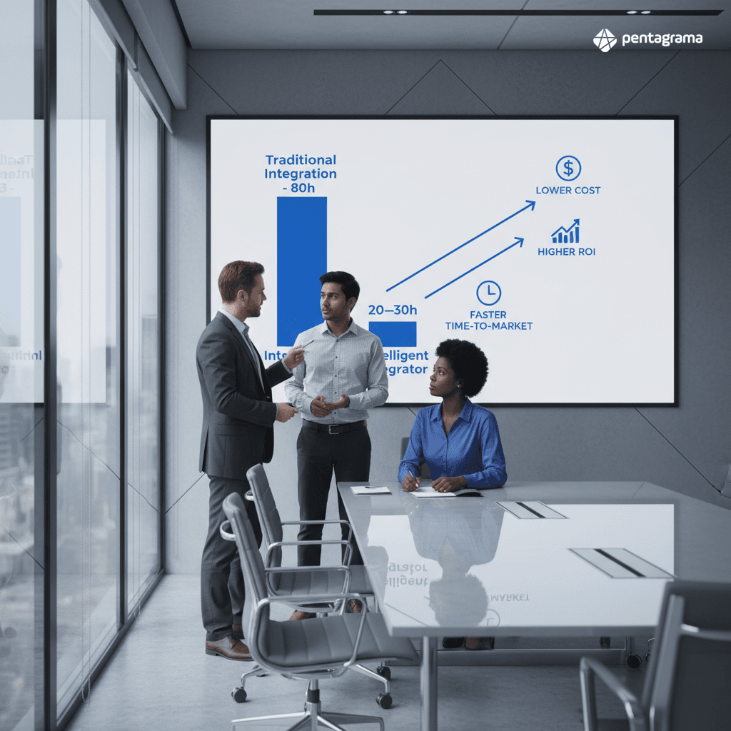 Benefícios de negócio de um integrador inteligente com IA