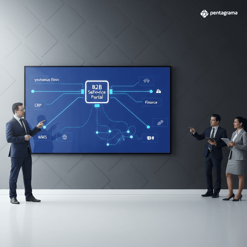 Integrações do portal autoatendimento B2B com ERP, WMS, CRM e financeiro